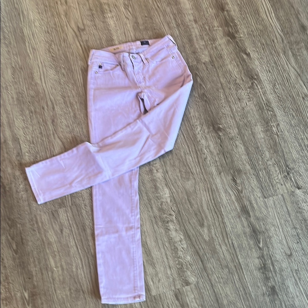 AG Adriano Goldschmied Women's Skinny Jeans in Lavender - Picture 3 of 5